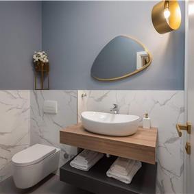 Luxury Beachfront Villa with Heated Infinity Pool near Trogir, Sleeps 8